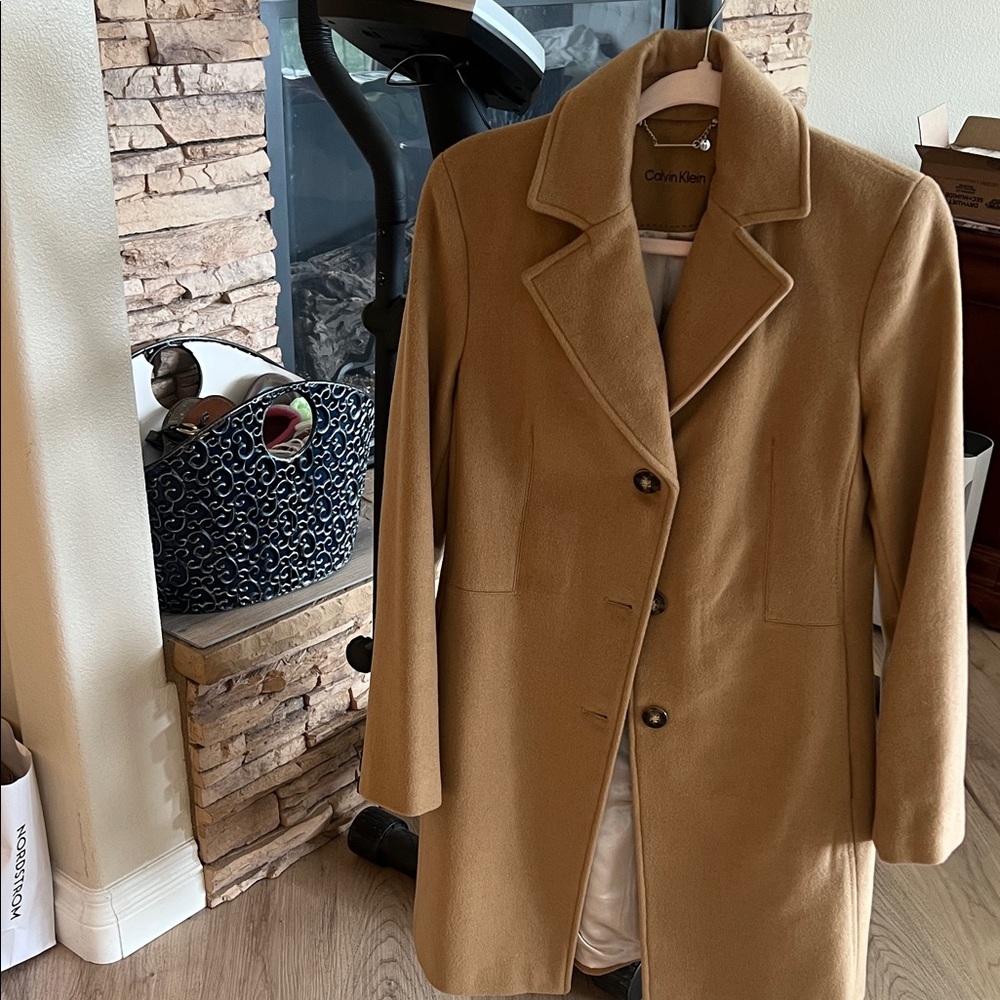 Calvin Klein Camel Trench Coat